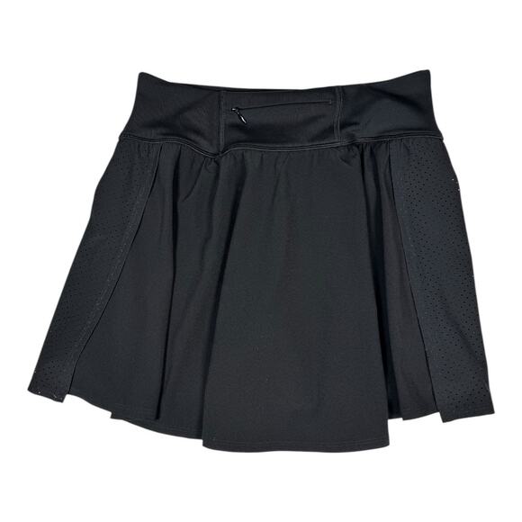 Spanx Get Moving Skort Small Black Tennis Pickleball Workout Skirt Activewear - Picture 5 of 9
